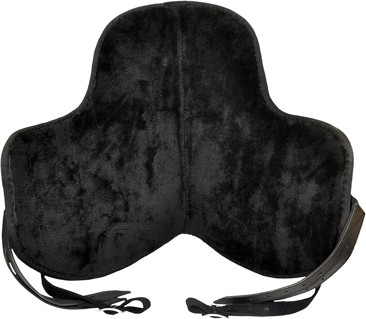 Black Treeless Horse Saddle 17 Seat Lightweight Suede