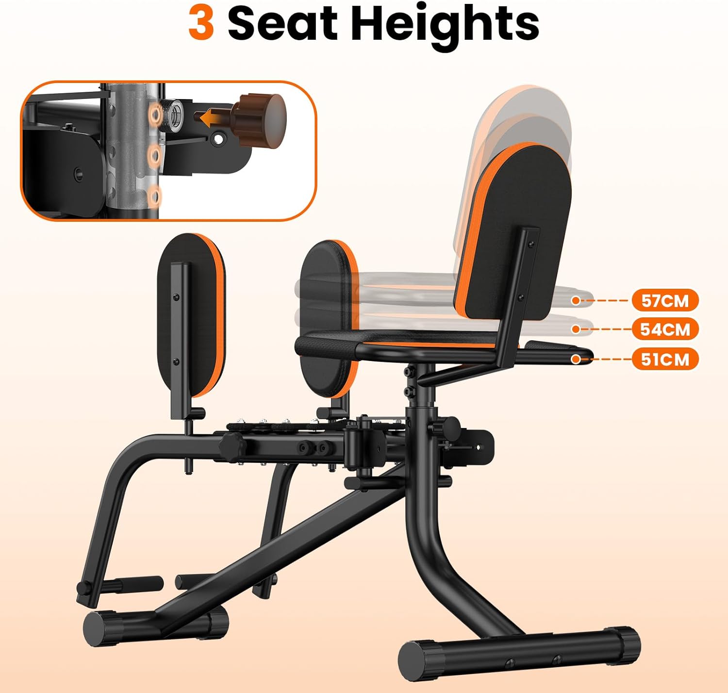 Hip Abductor Machine Adjustable Inner Thigh Glute Trainer