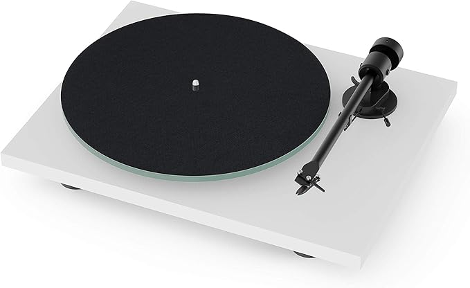 HiFi Turntable with Ortofon OM10 Cartridge White