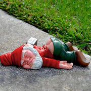 Funny Garden Gnome Statue Naughty Resin Decor Outdoor Lawn Ornament