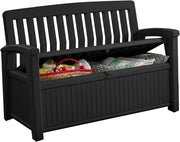 227L Outdoor Garden Storage Bench Lockable Patio Seat Box