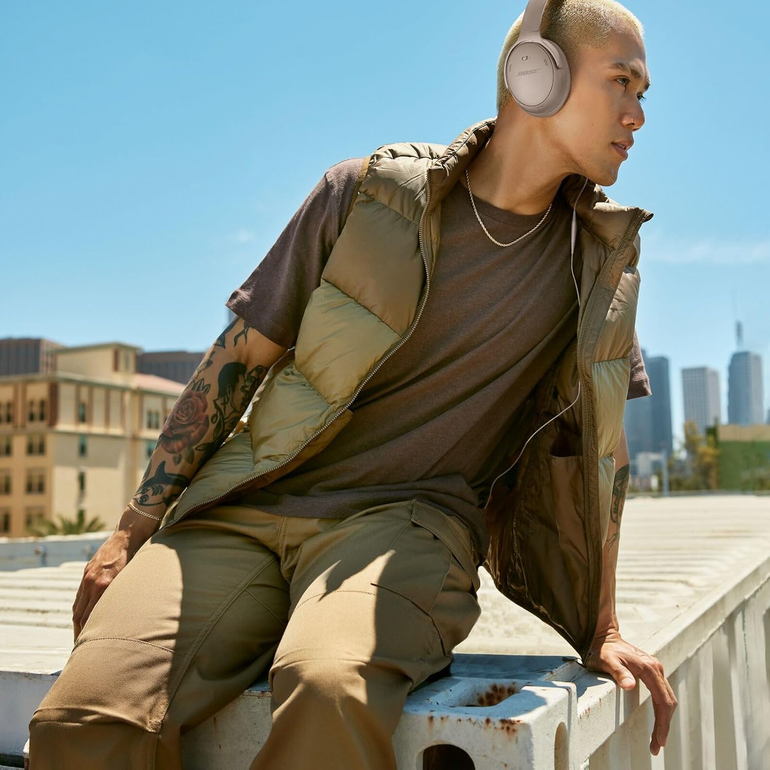 Over Ear Bluetooth Noise Cancelling Headphones 24H Battery EQ