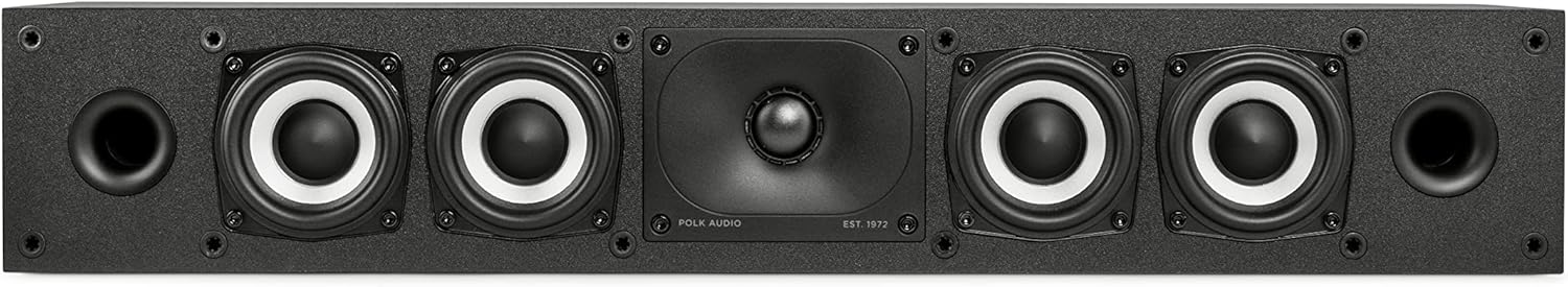 Center Channel Speaker Slim Dolby Atmos DTS X Hi Res Home Audio