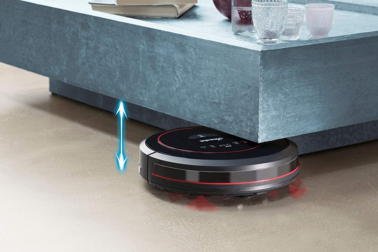 Robot Vacuum Cleaner Self Charging HEPA Filter Quiet Smart Carpet