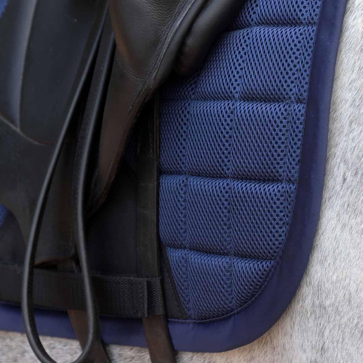 Navy Full Dressage Saddle Pad FIR Ceramic Airmesh Breathable