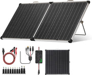 110W Foldable Solar Panel 18V Portable MPPT Camping Kit