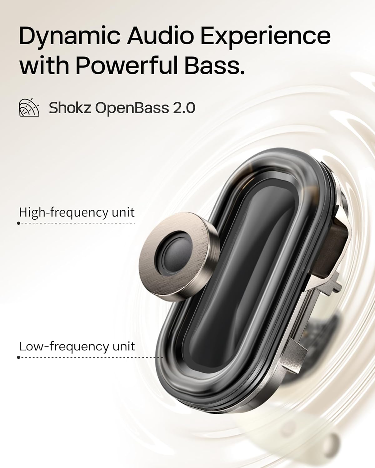 Open Ear Wireless Earbuds Earhook Bluetooth 48H Playtime IP55