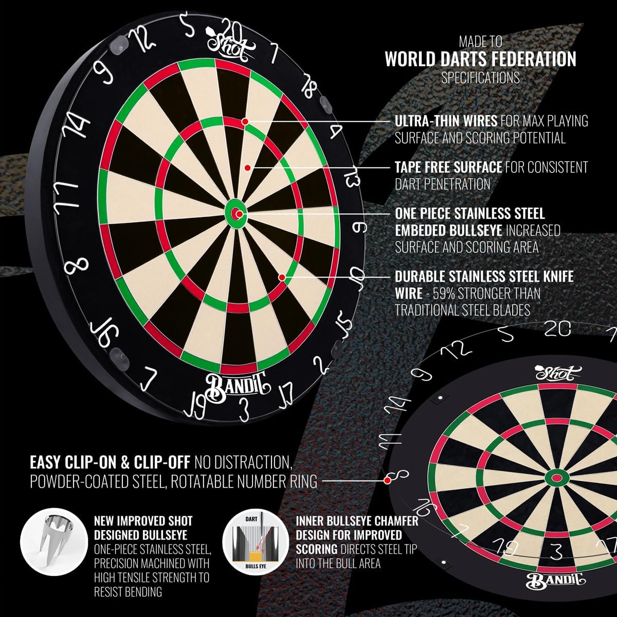Professional Dart Board Sisal Bladed Wire High Accuracy