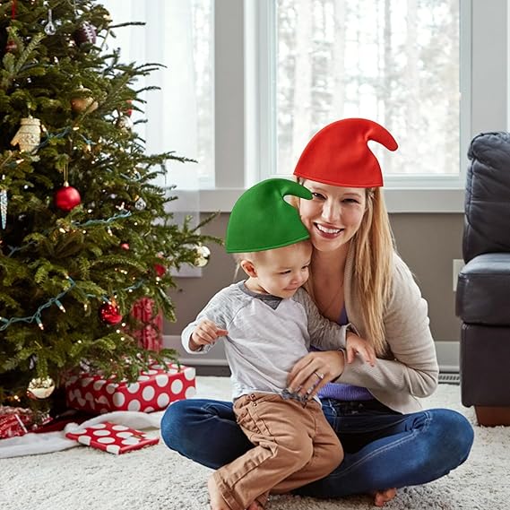 2PCS Gnome Hat Set Curly Santa Christmas Cosplay Costume