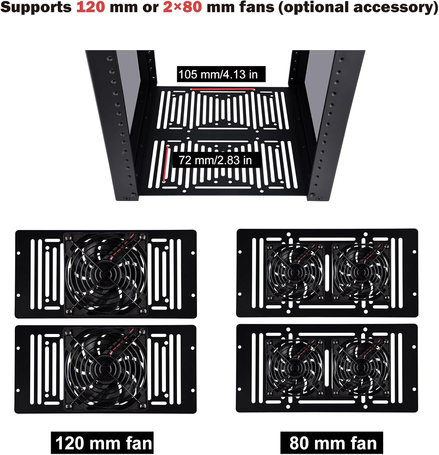10 Inch 4U Mini Server Rack Cabinet 260mm Desktop NAS AV Rack