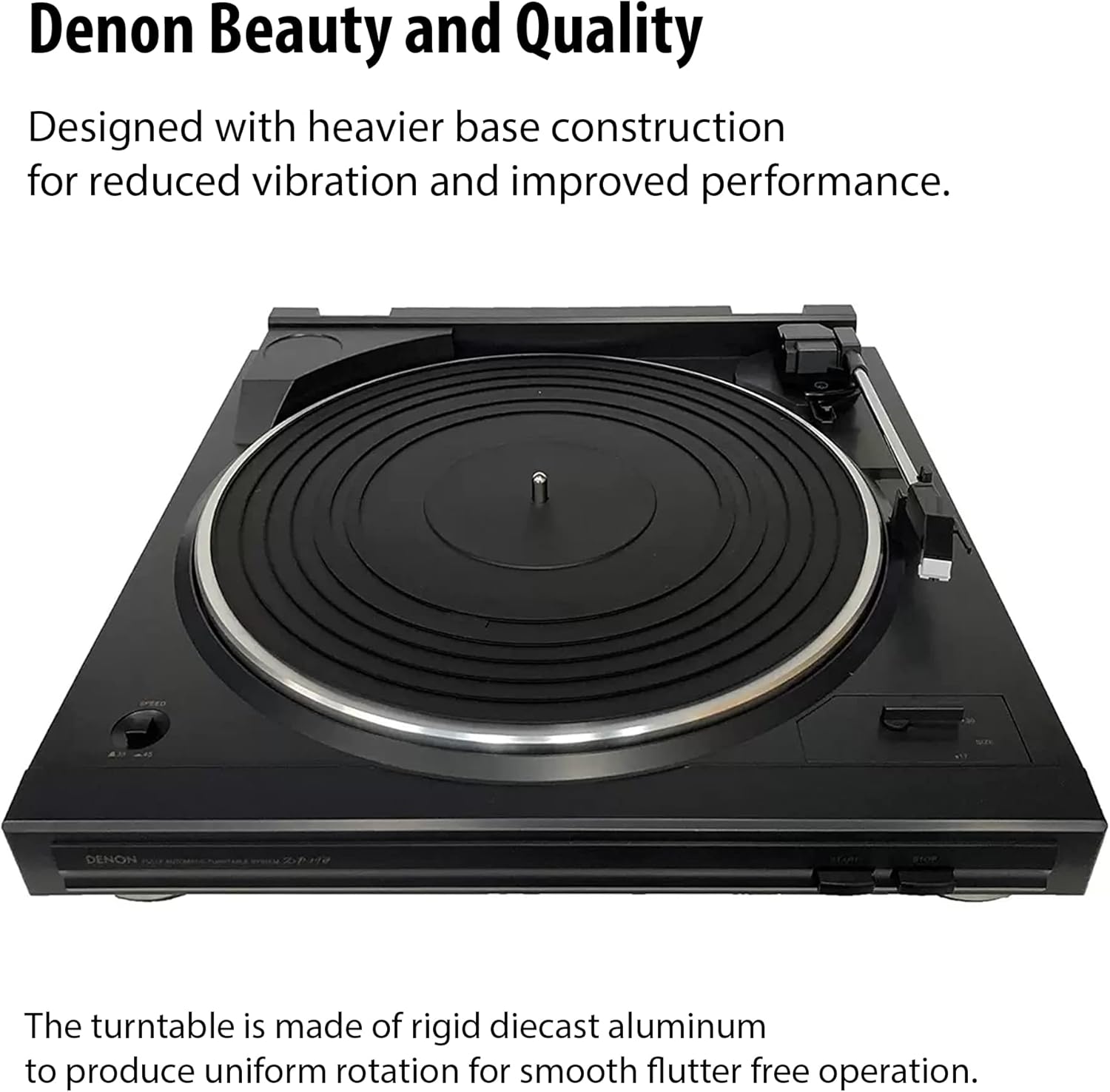 Automatic Vinyl Turntable with Built In Phono Preamp