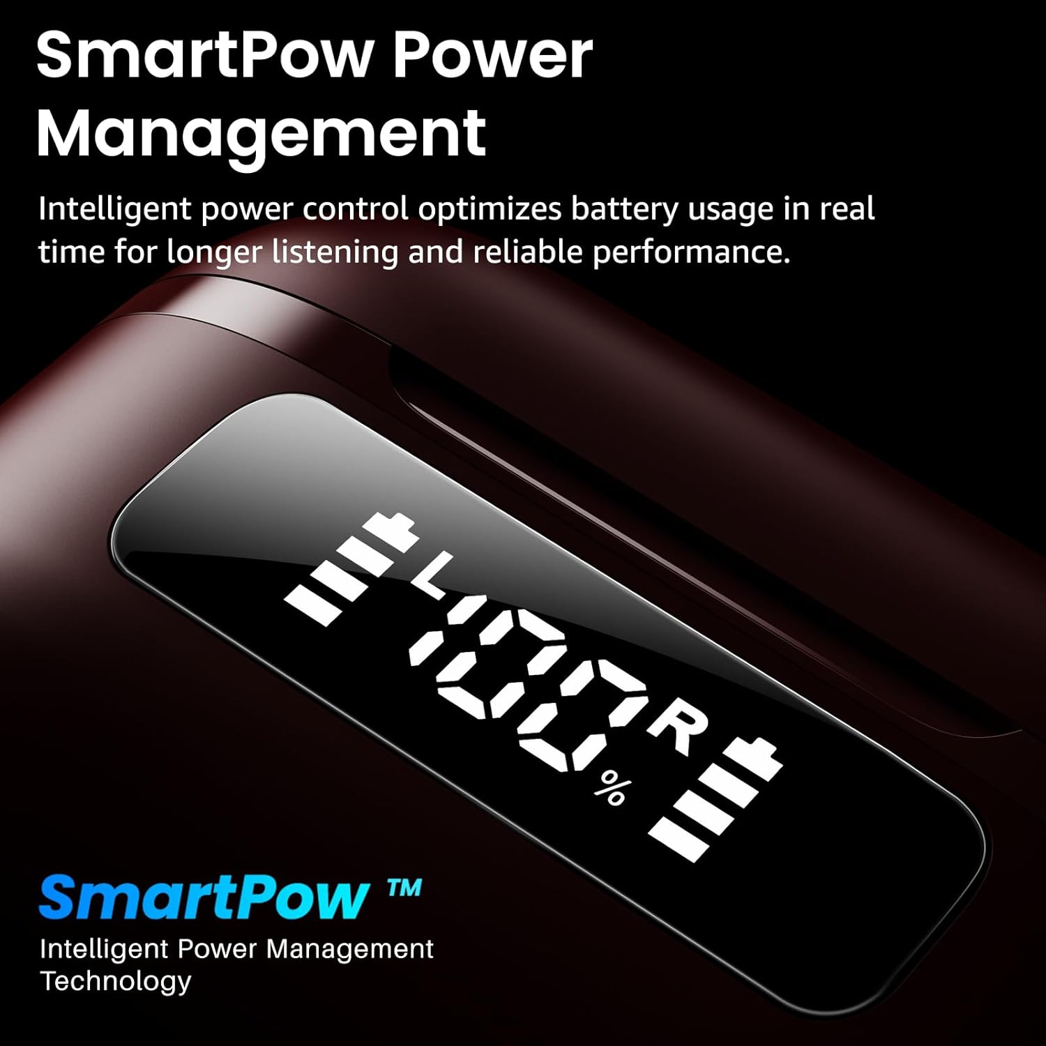 Wireless ANC Earbuds 45dB Noise Cancelling Bluetooth 60 Hour Playtime