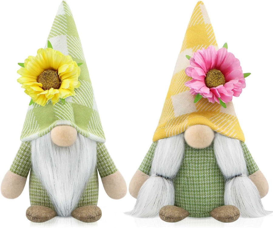 2Pcs Spring Flower Gonk Gnomes Plush Easter Home Decor