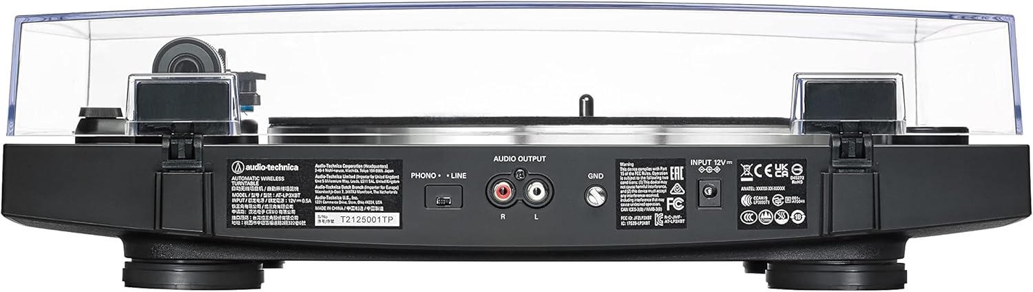 Bluetooth Automatic Belt Drive Turntable Black 33 45 RPM