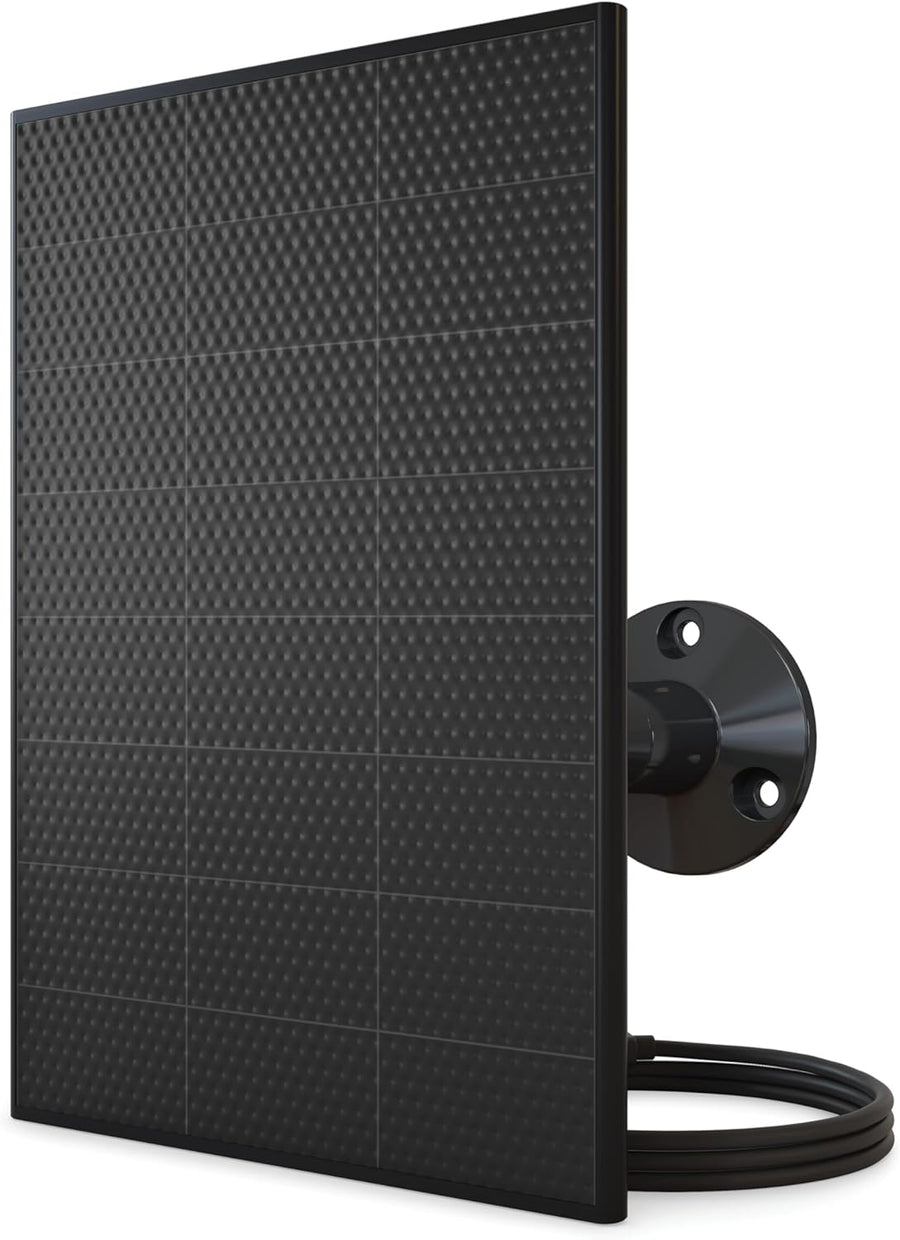 Solar Panel Charger for Wire Free Security Camera Weather Resistant