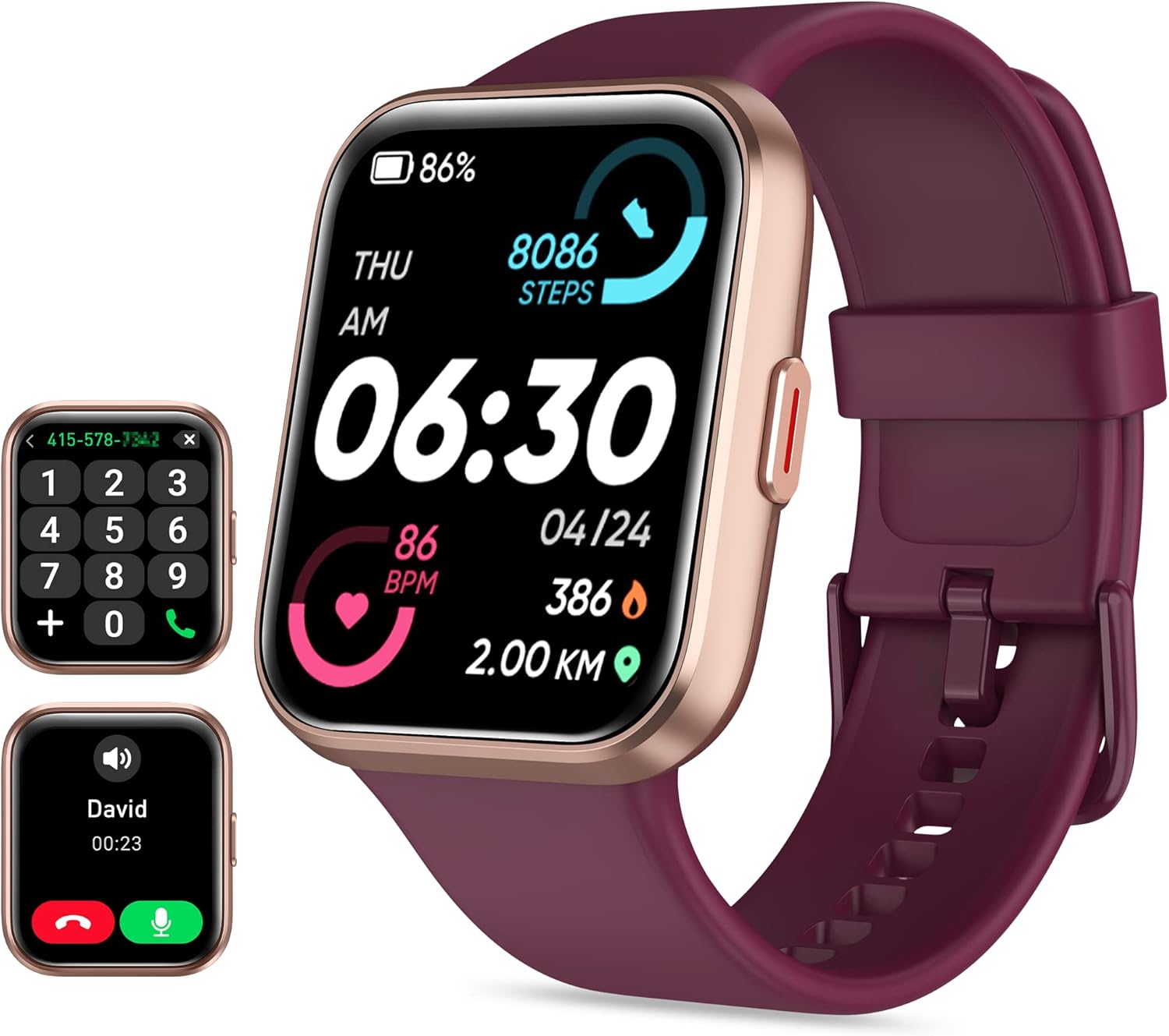 Ladies Smart Fitness Watch Bluetooth Call Alexa 120 Sports Waterproof