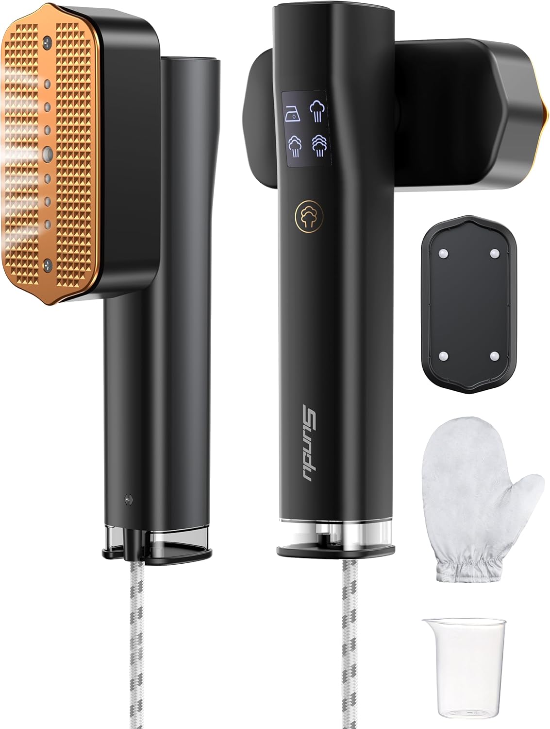 Portable Clothes Steamer Iron 2 in 1 Travel Garment Steamer Fast Heat LED