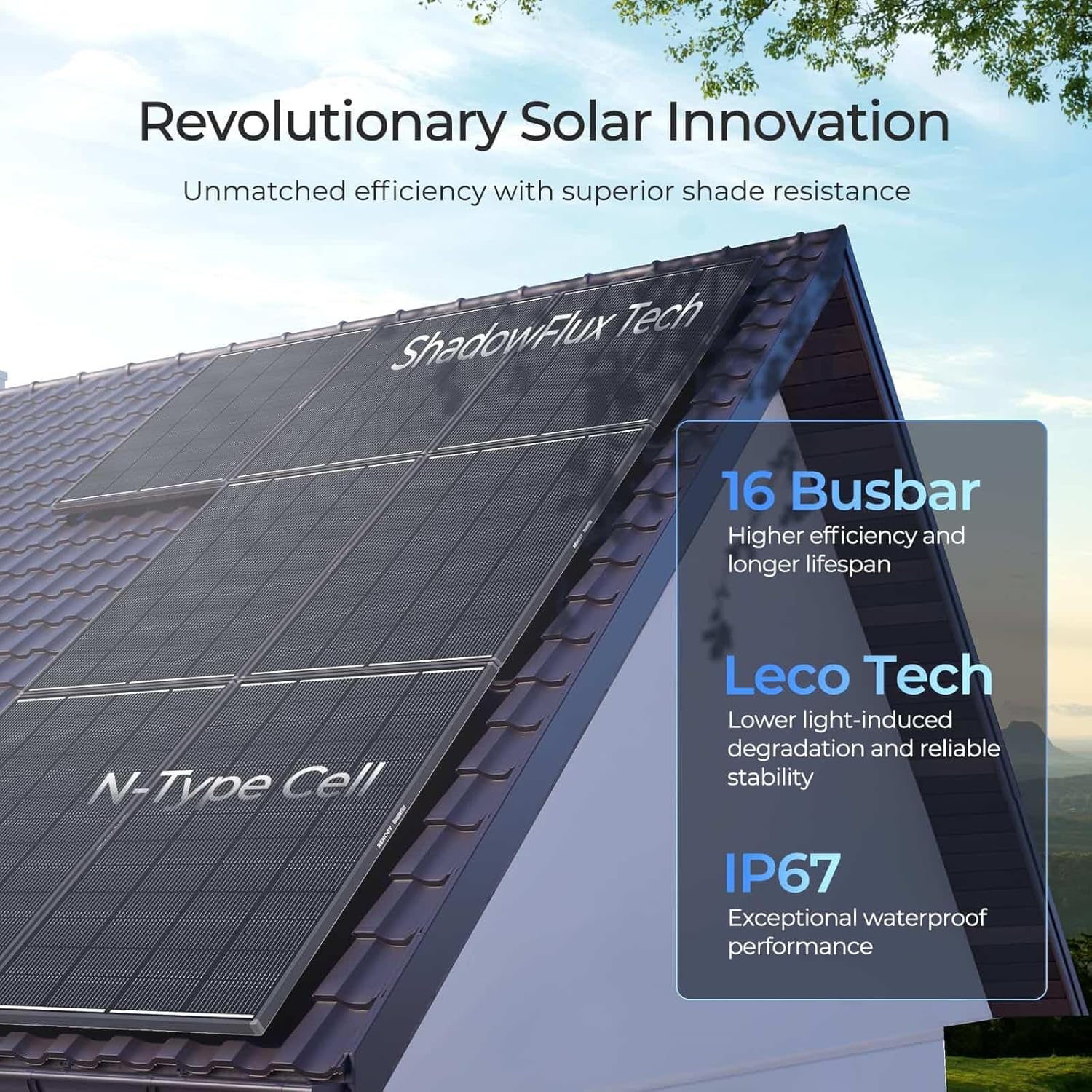 200W Solar Panel Anti Shading High Efficiency Mono RV Off Grid