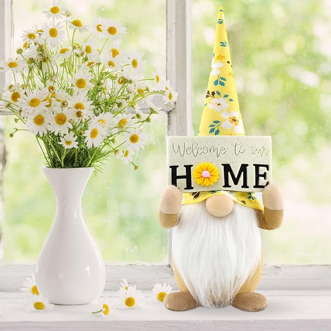 Spring Easter Gnome Plush Decoration Handmade Lucky Home Decor
