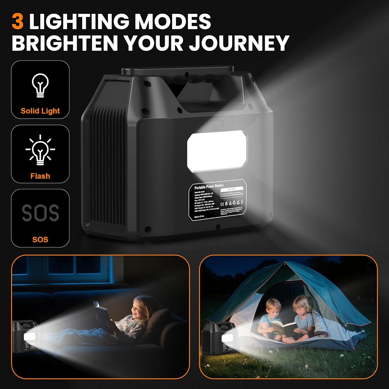 150W Portable Power Station With 40W Solar Panel 96Wh