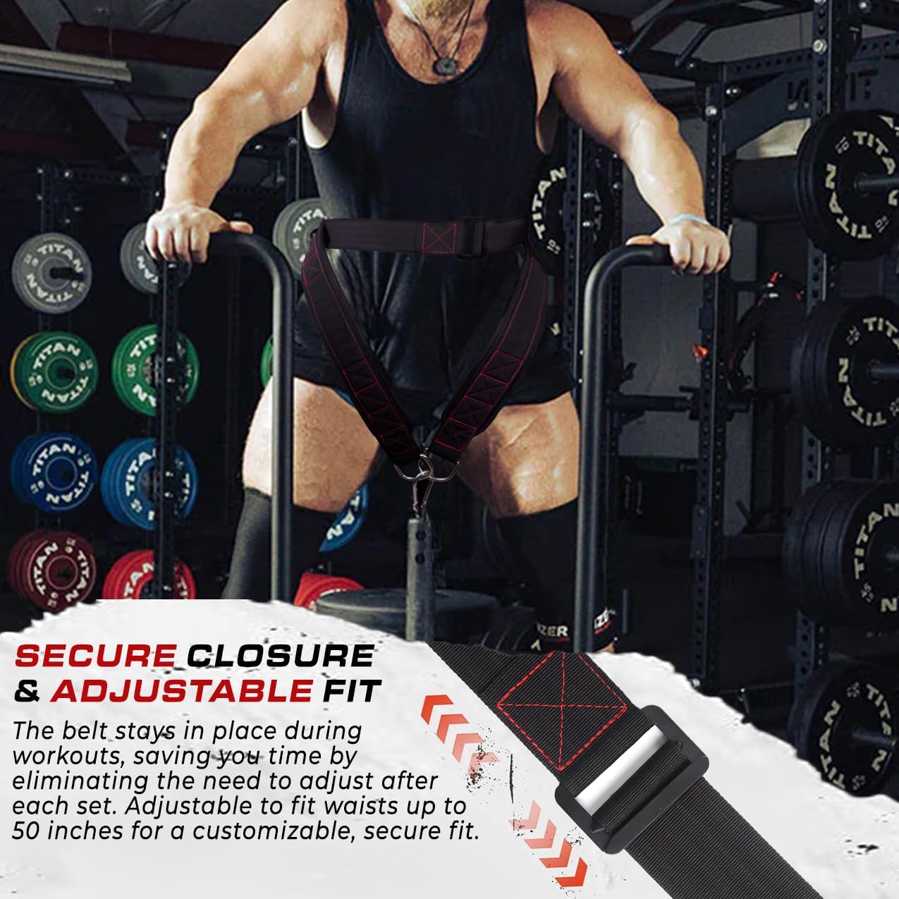 Belt Squat Weight Lifting Belt Heavy Duty Hip Thigh Support