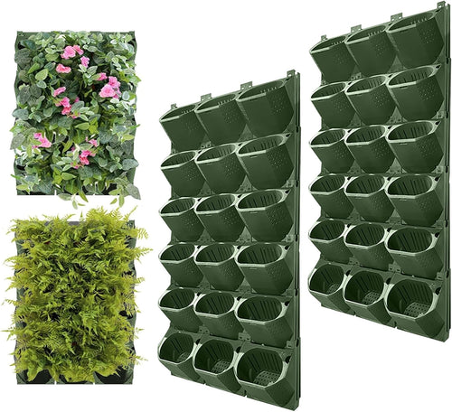 Vertical Garden Wall Planter 36 Pocket Self Watering Hanging Bags