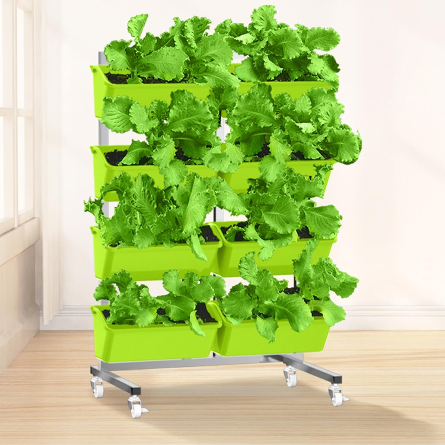 Vertical Hanging Planter Bags 8 Pack Self Watering Wall Garden