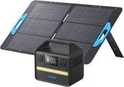 256Wh Portable Solar Generator With 100W Panel LiFePO4