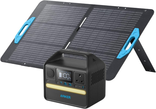 256Wh Portable Solar Generator With 100W Panel LiFePO4