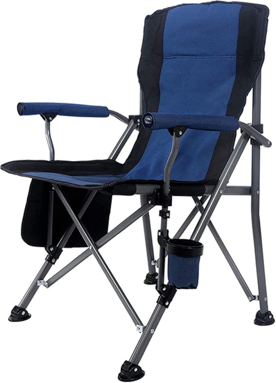 Blue Folding Camping Chair Heavy Duty Portable Seat