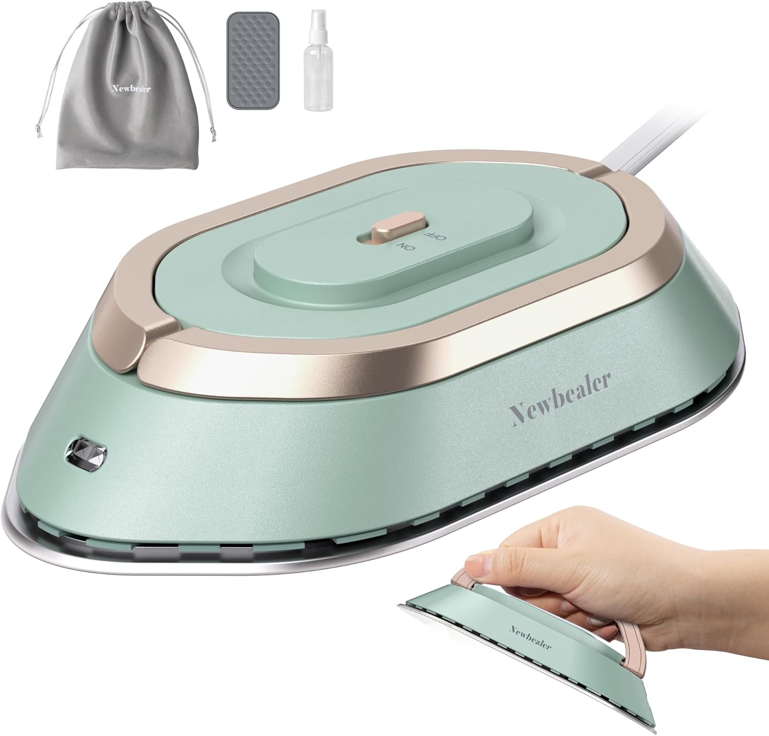Mini Travel Iron Dual Voltage 300W Ceramic Soleplate Portable