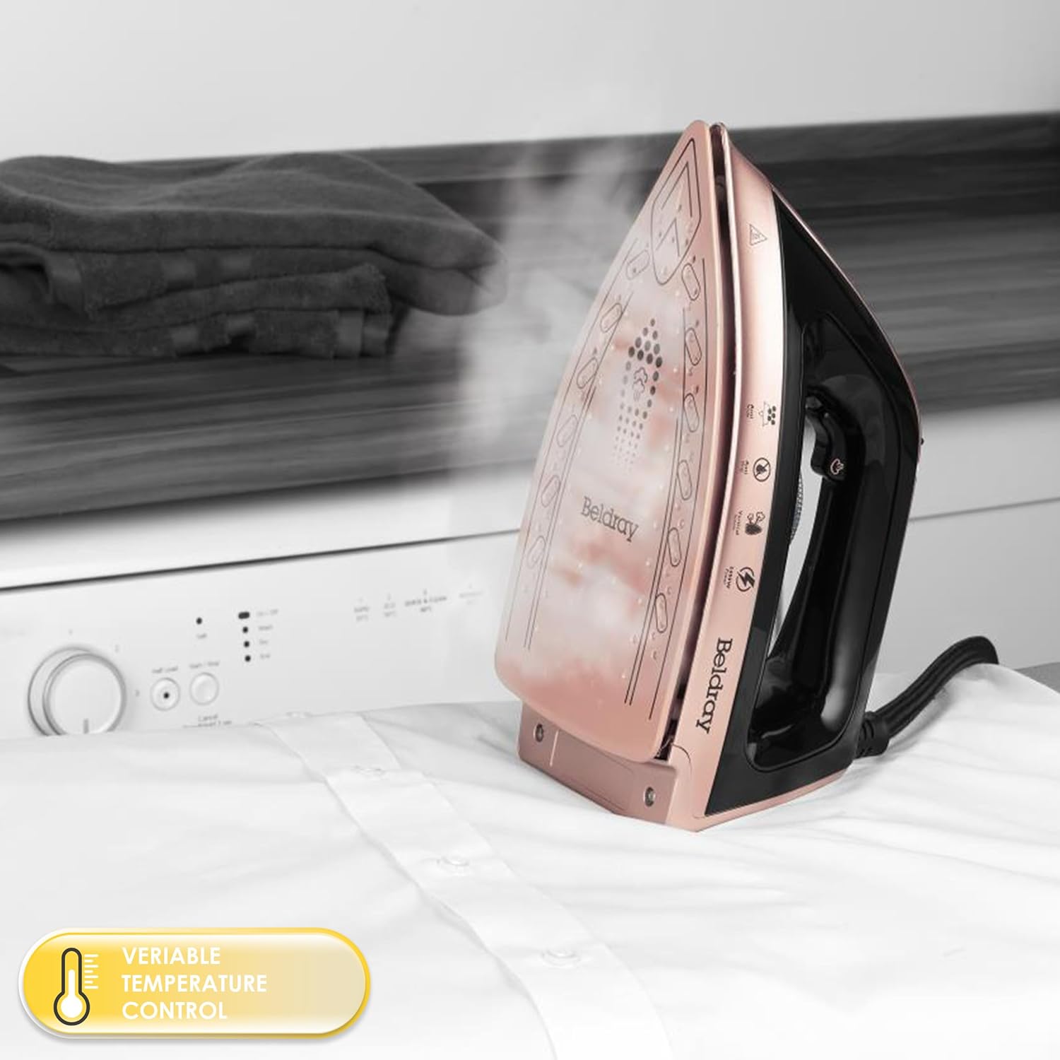 Steam Generator Iron 2400W Powerful Steam Burst 1.2L Tank Vertical Steam