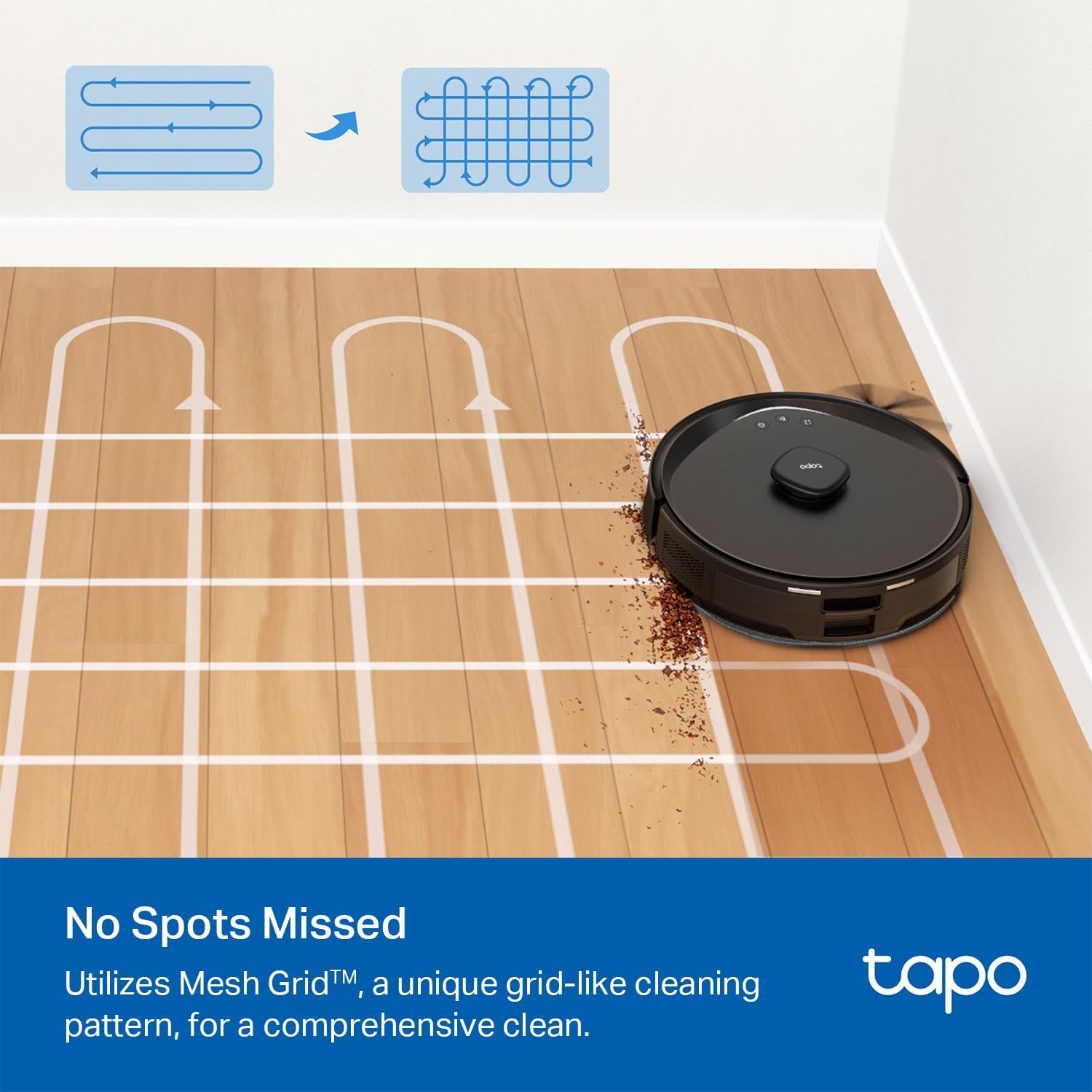 Robot Vacuum Mop 5300Pa LiDAR Mapping Smart App Control Pet Hair