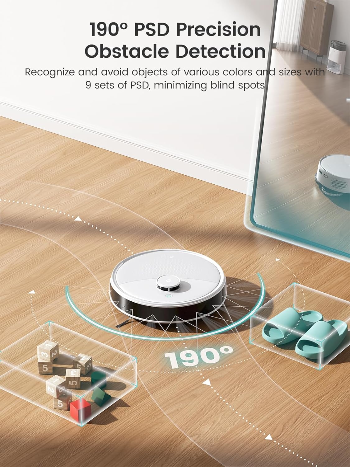 Robot Vacuum Mop 12000Pa Self Empty Wash Dry LiDAR