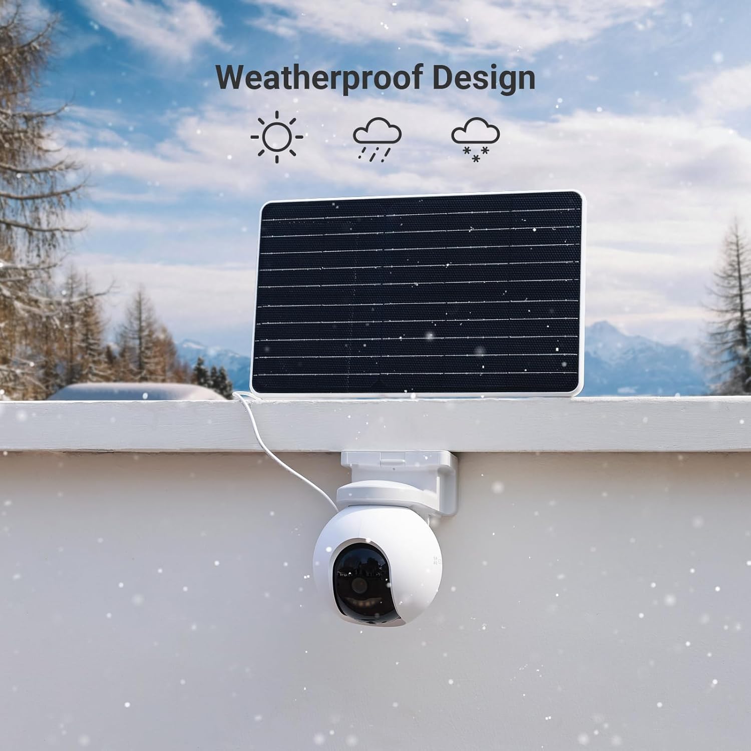 12W Solar Panel Camera Charger Dual USB Battery IP65 Outdoor