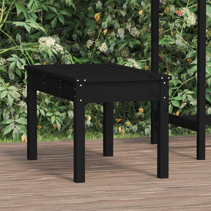 Wooden Garden Bench 80cm Pine Wood Outdoor Patio Park Seat