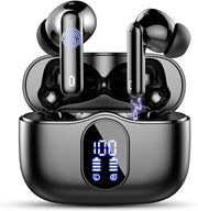Wireless Bluetooth 5.4 Earbuds ENC Noise Cancelling 36H Playtime LED Case
