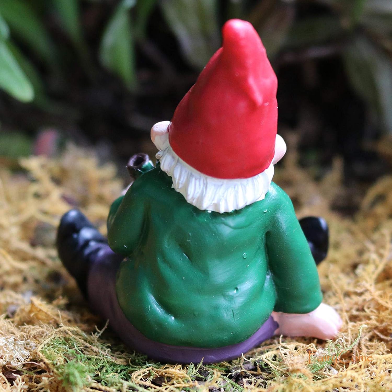 Funny Garden Gnome Ornament Resin Hand Painted Outdoor Lawn Patio Decor
