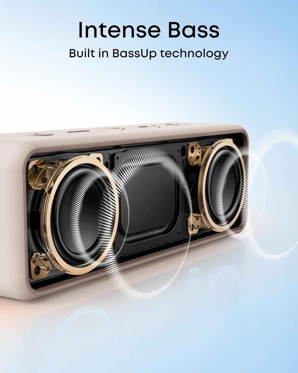 Portable Wireless Speaker 12W Stereo Deep Bass IPX7 Waterproof