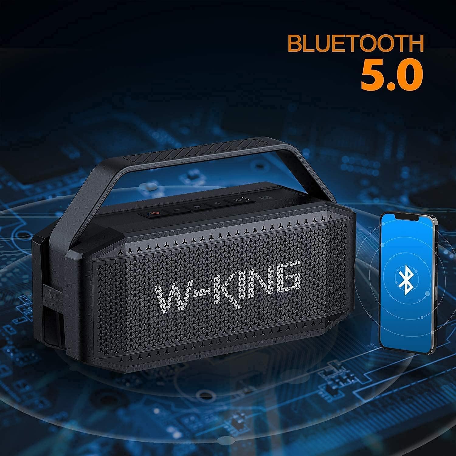 100W Bluetooth Speaker Deep Bass Waterproof 40H Playtime TWS