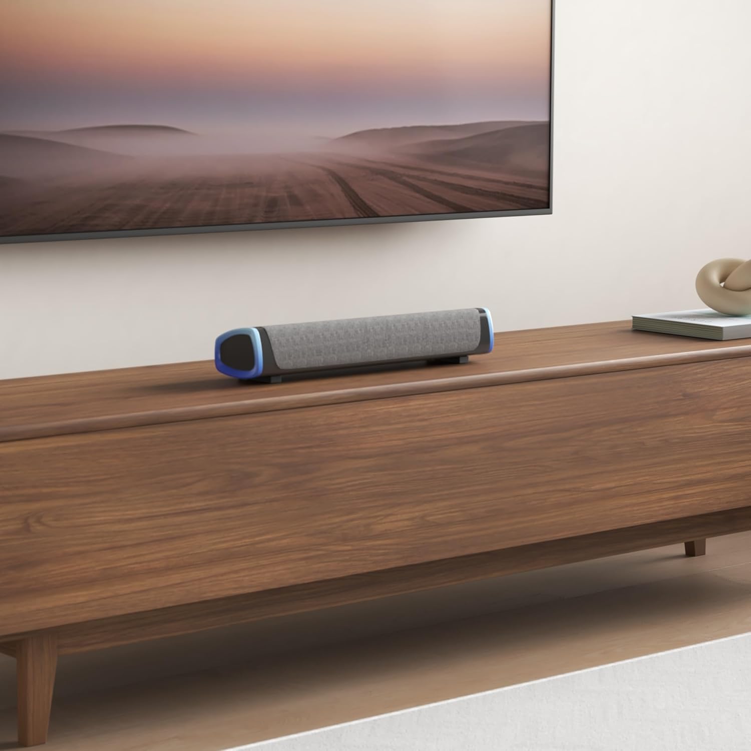 USB Computer Soundbar Speakers RGB LED Desktop PC Laptop