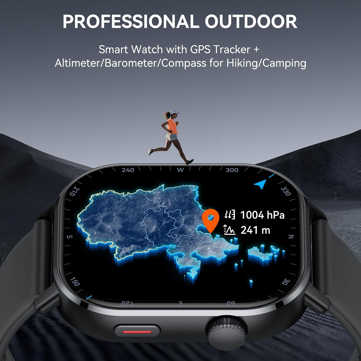 GPS AMOLED Smart Watch 178 Sports 5ATM Bluetooth Call