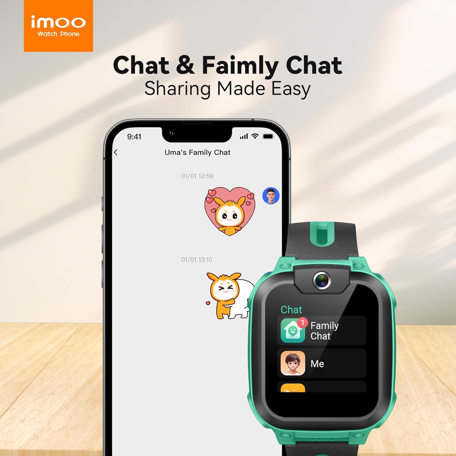 Kids 4G Smart Watch GPS Video Call Green