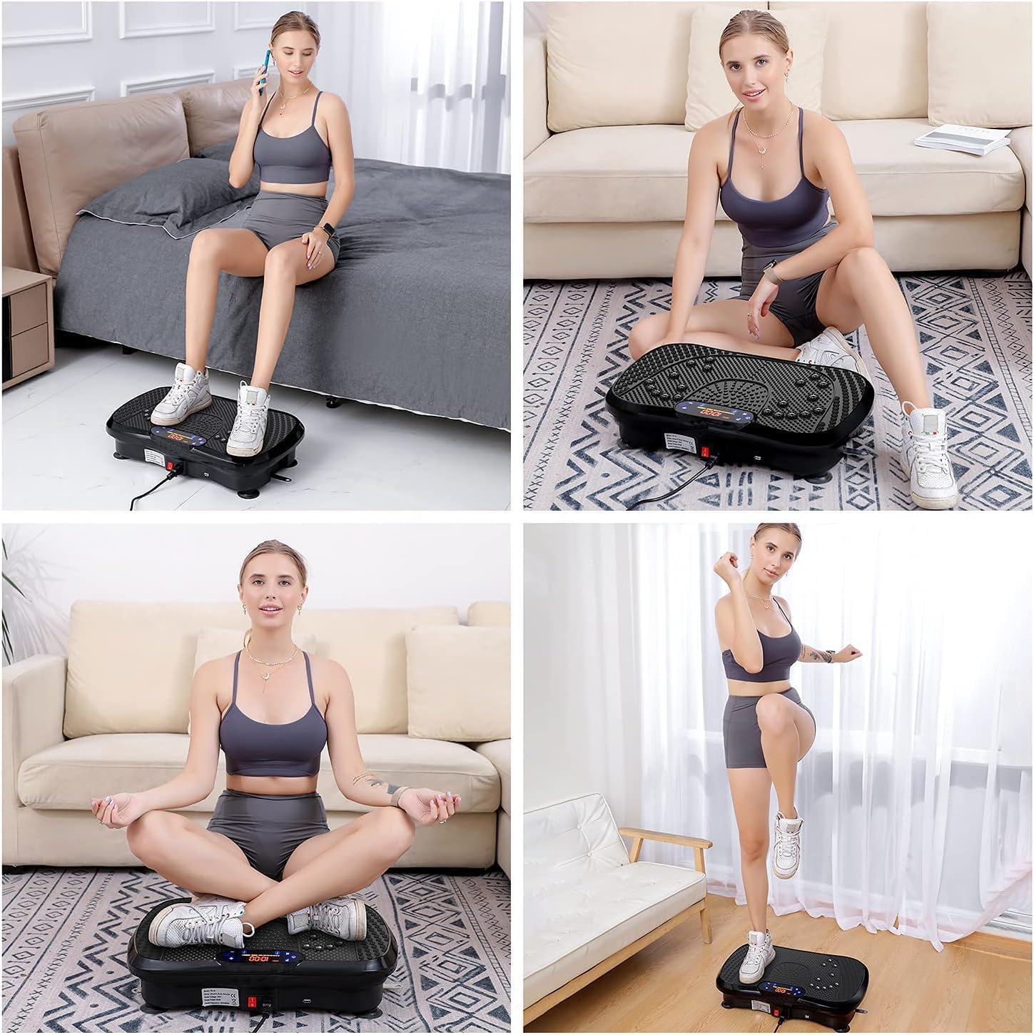 Vibration Plate Exercise Machine Whole Body Trainer 99 Levels