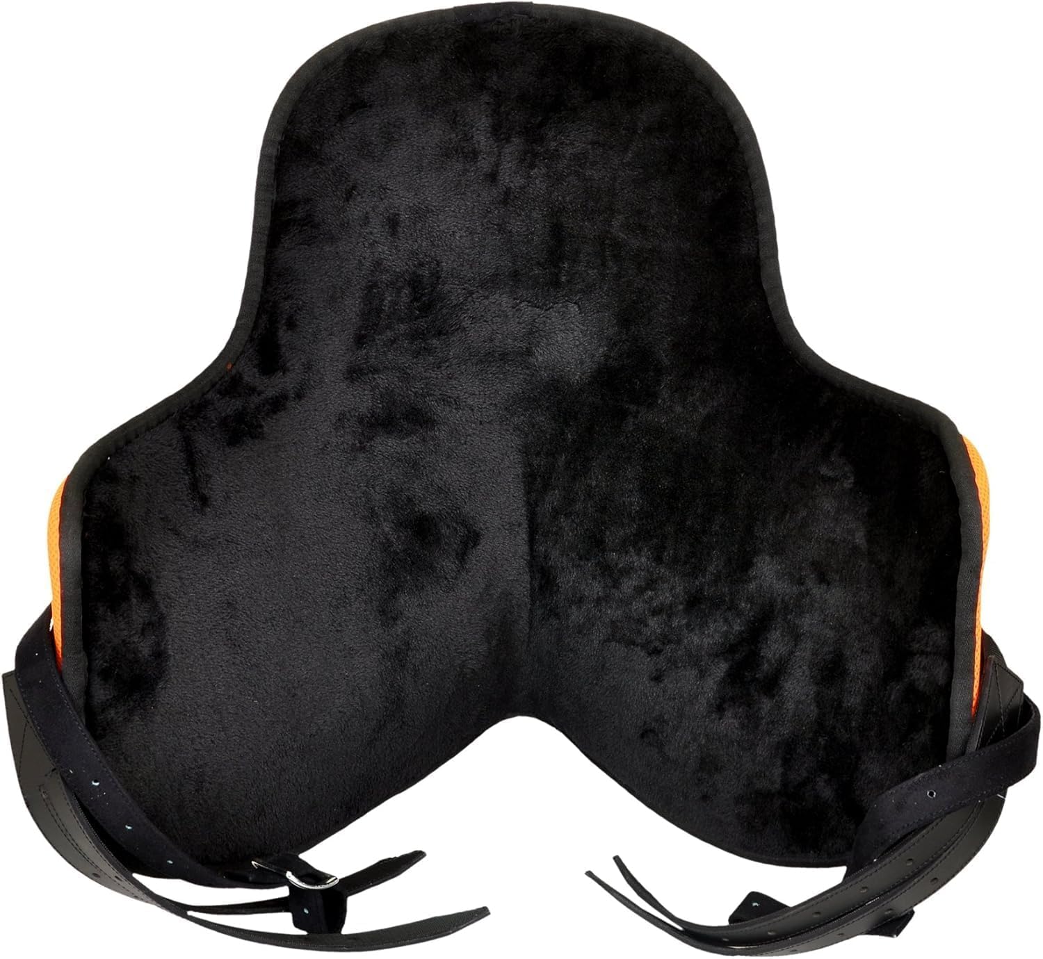 Orange 15 Inch Treeless Horse Saddle Soft Suede Lightweight