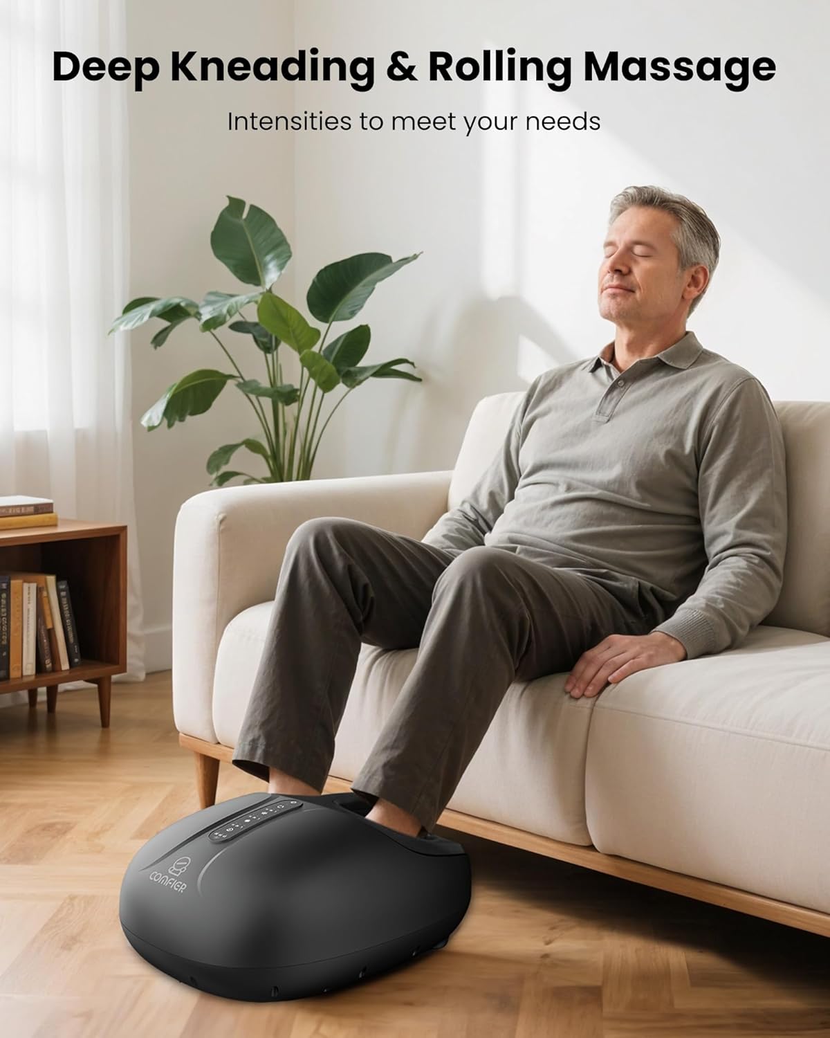Shiatsu Foot Massager Heat Compression Remote Control Size 14