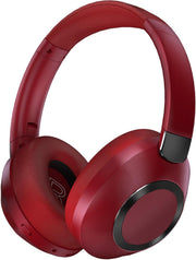 Wireless Noise Cancelling Over Ear Headphones 100Hr Battery Red