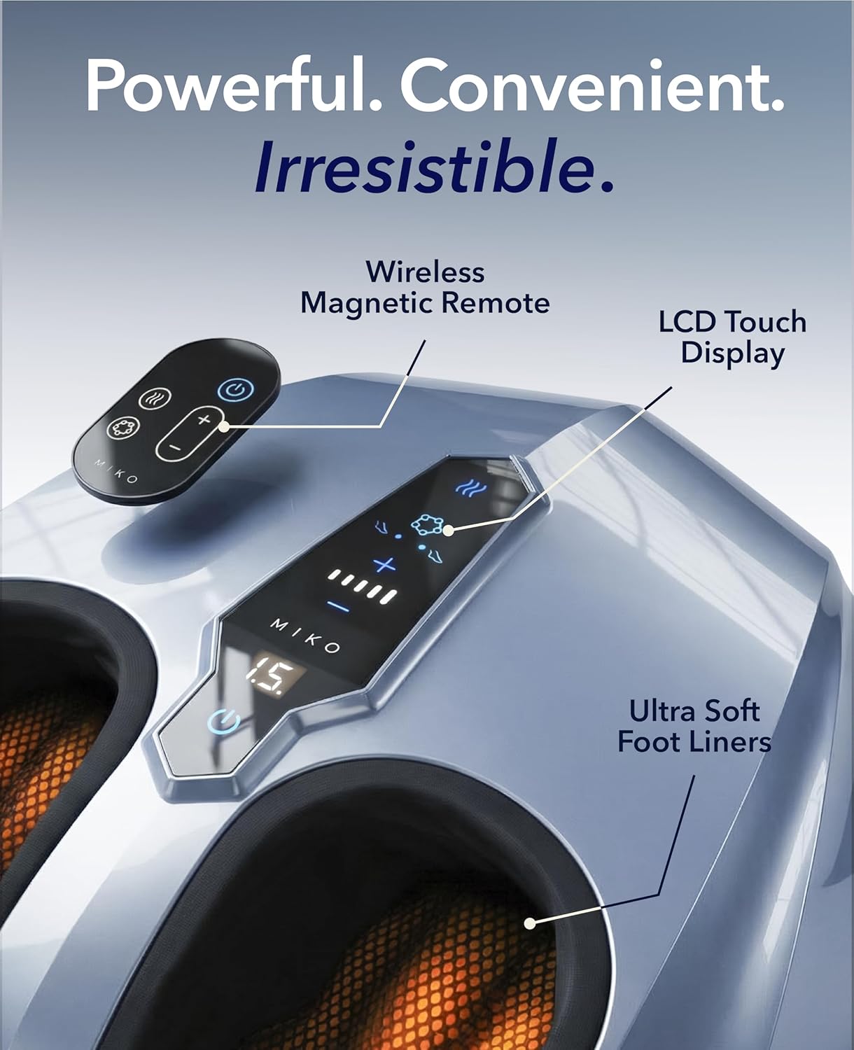 Shiatsu Foot Massager Heat Air Compression Deep Kneading Pain Relief