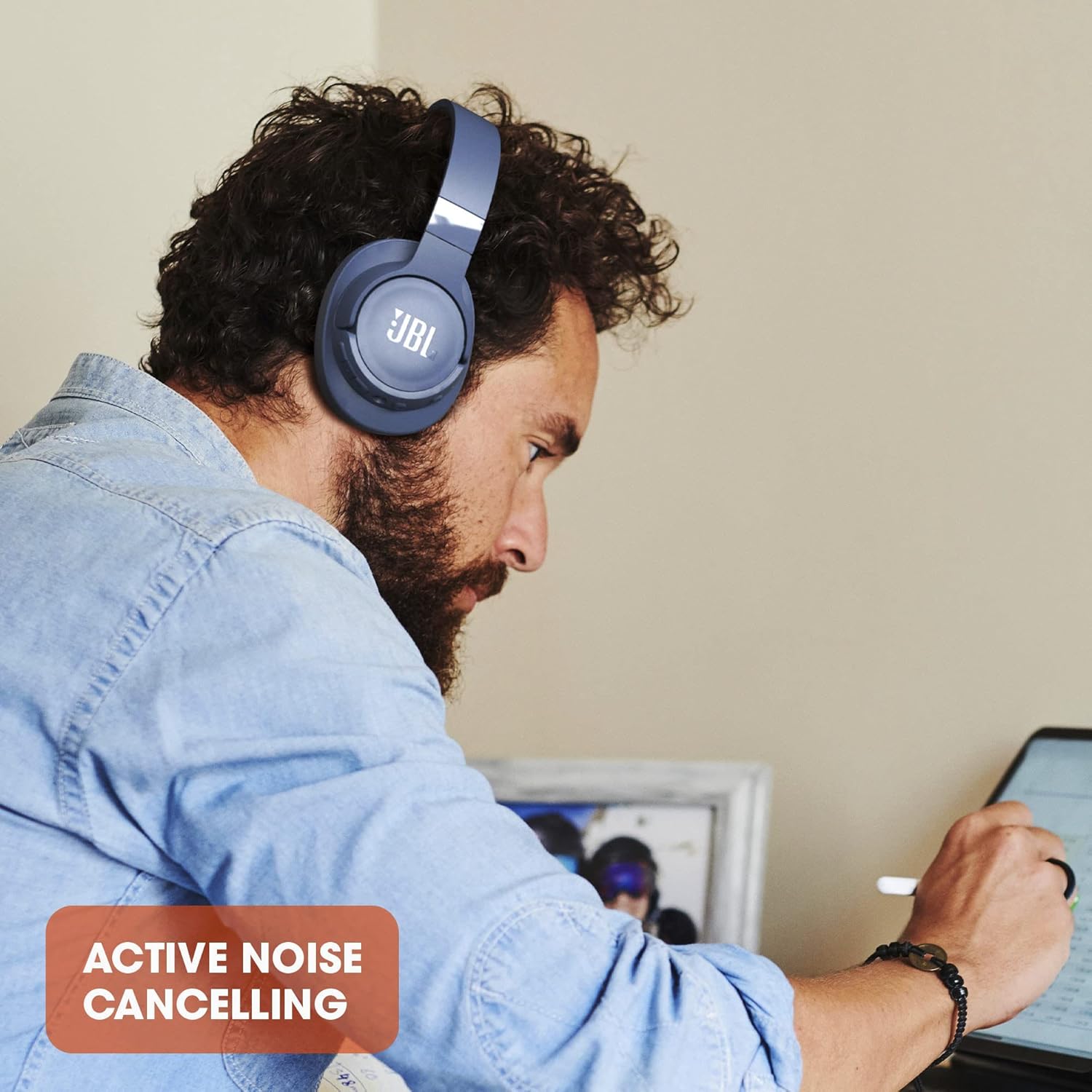 Bluetooth Noise Cancelling Over Ear Headphones 35H Foldable