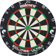 18in Professional Sisal Dartboard Slim Wire Staple Free Ultra Visible